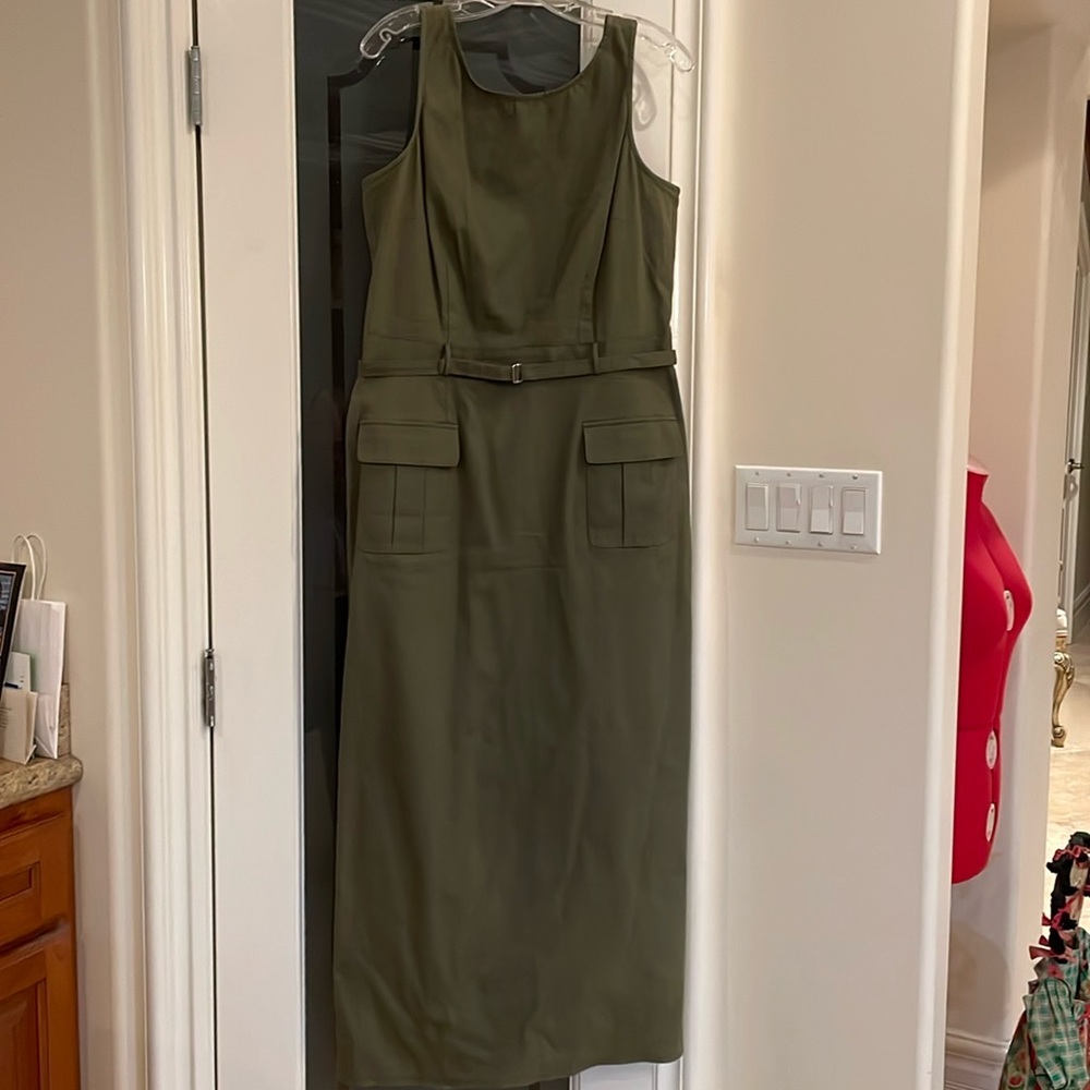 New olive green dress size 12